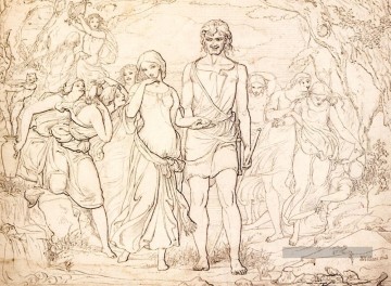  Eve Tableaux - Cymon et Iphigénie préraphaélite John Everett Millais